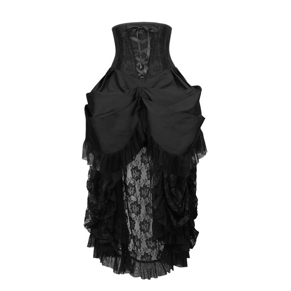 Attitude Corsets - Burlesque underbust corset Jupe haute - Noir